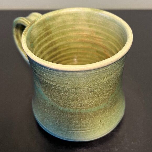 Common Grounds Coffee Shop Handcrafted Black Oak Art Pottery Mug ~ Waco, Texas - Picture 8 of 13